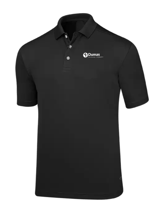 Callaway Core Black Performance Polo w/Dumas Logo