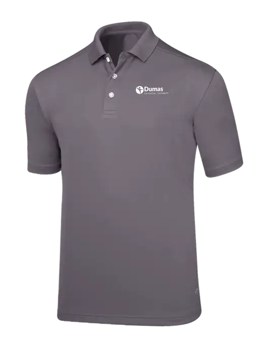Callaway Core Medium Grey Performance Polo w/Dumas Logo