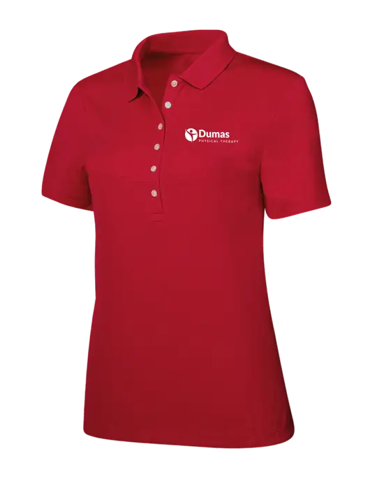 Callaway Womens Ottoman Red Polo w/Dumas Logo