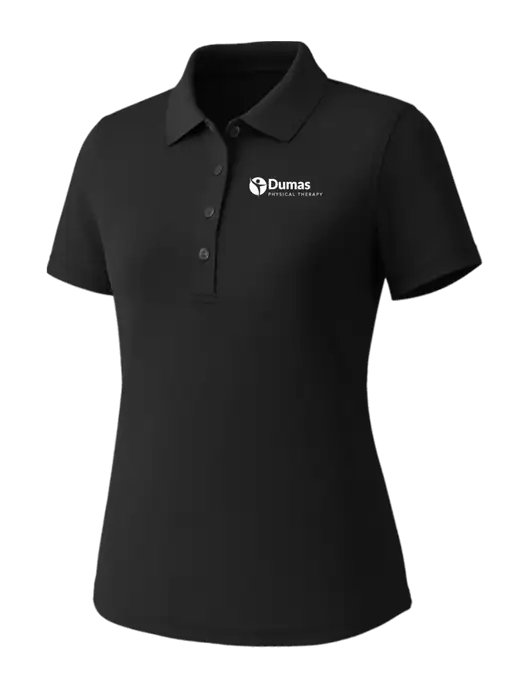 Callaway Womens Core Black Performance Polo w/Dumas Logo