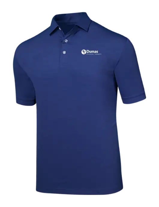 Callaway Navy Fashion Tonal Polo w/Dumas Logo