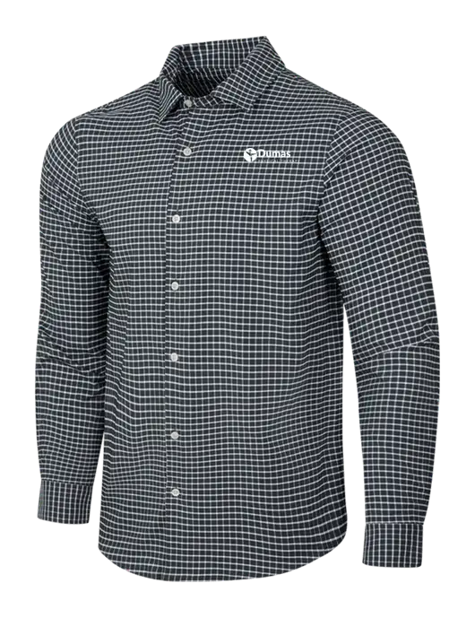 Dark Grey/White City Stretch Shirt w/Dumas Logo