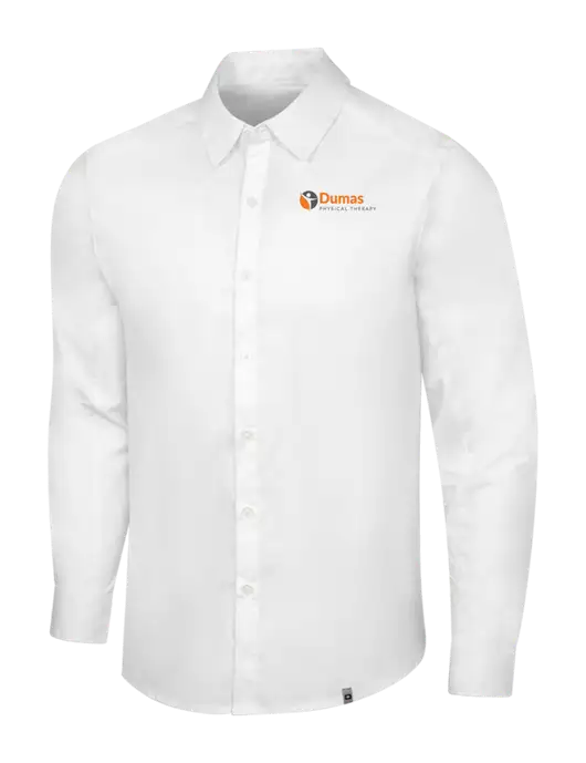 OGIO White Commuter Woven Shirt w/Dumas Logo