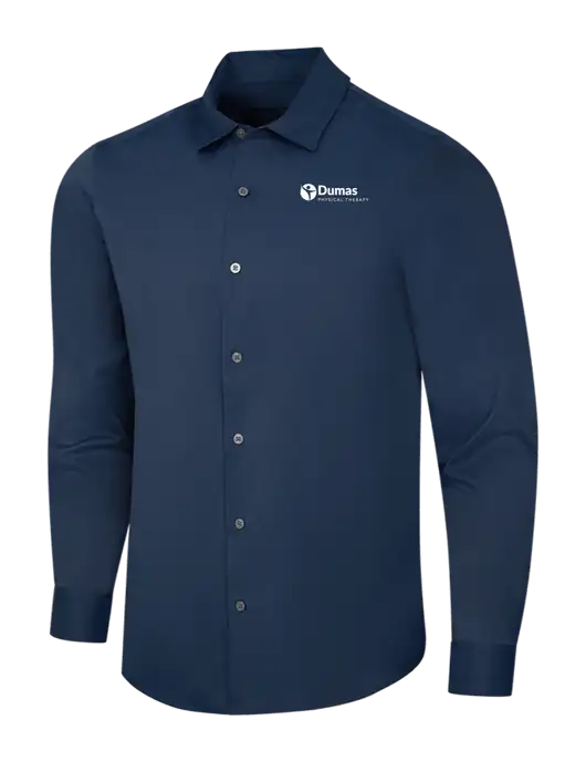 Navy City Stretch Shirt w/Dumas Logo