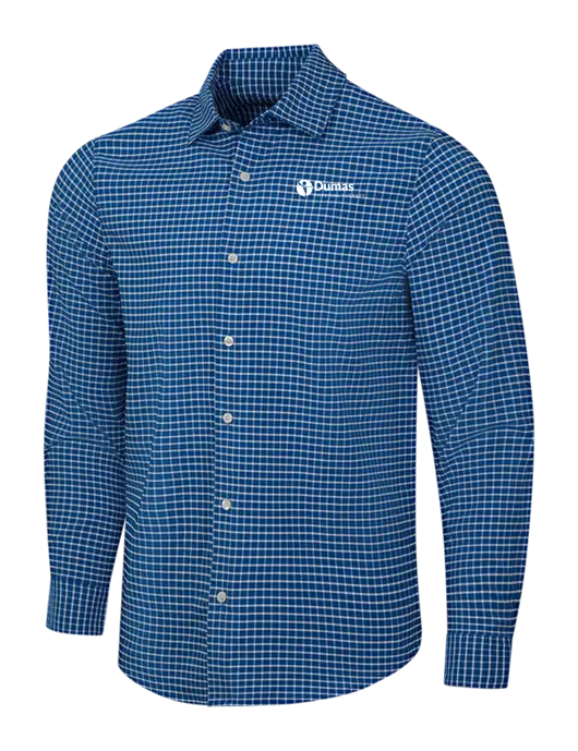 Navy/White City Stretch Shirt w/Dumas Logo