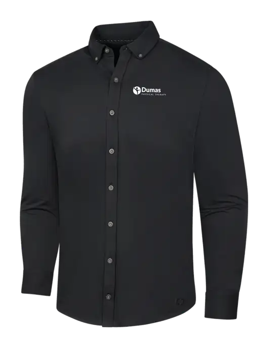 OGIO Blacktop Modern Code Stretch Button-Up Shirt w/Dumas Logo