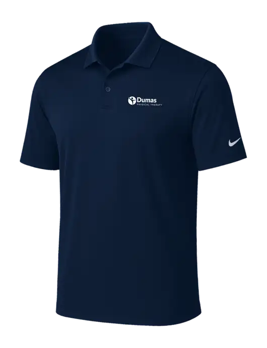 NIKE Navy Victory Solid Polo w/Dumas Logo
