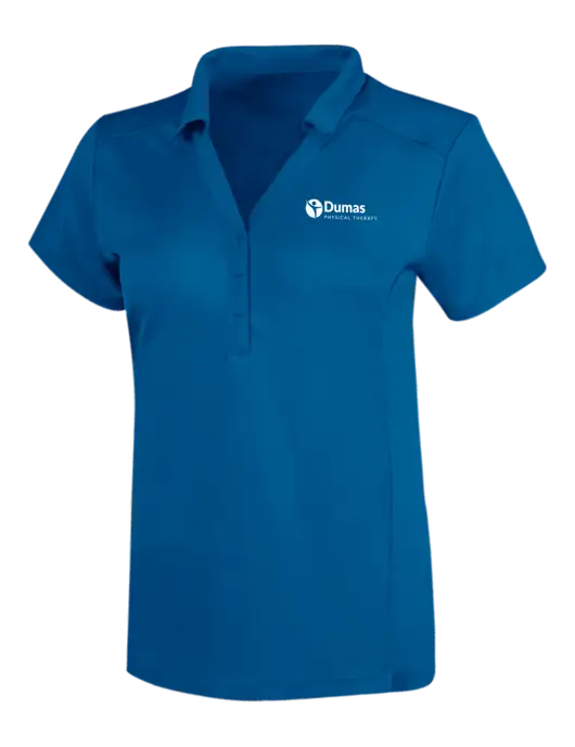 OGIO Royal Blue Womens Framework Polo w/Dumas Logo