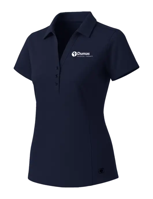 OGIO Womens Navy ONYX Polo w/Dumas Logo