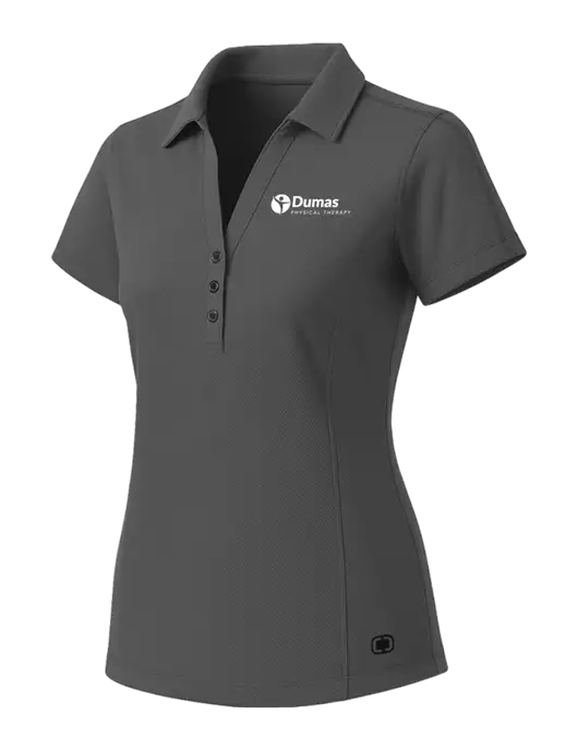 OGIO Womens Medium Grey ONYX Polo w/Dumas Logo