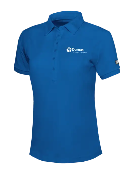 OGIO Womens Royal Blue Jewel Polo w/Dumas Logo