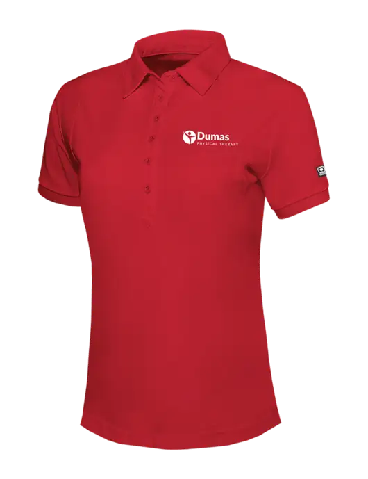 OGIO Womens Red Jewel Polo w/Dumas Logo