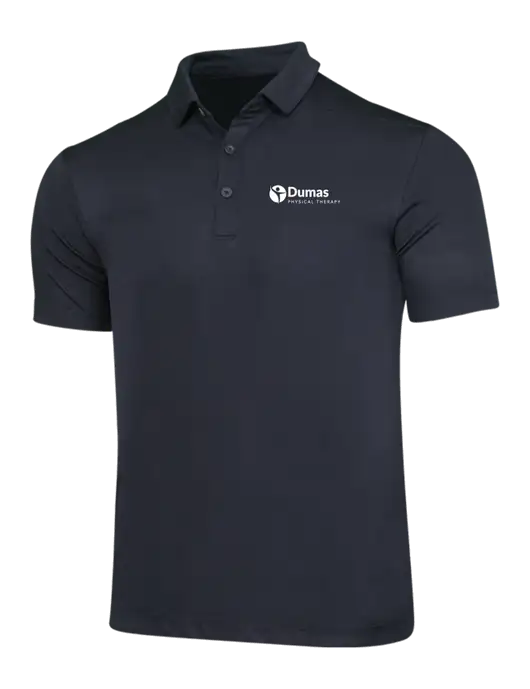 Black Posi-UV Pro Polo w/Dumas Logo