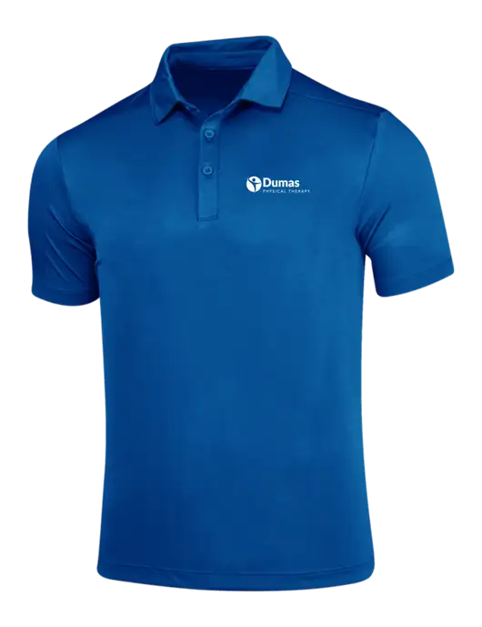 True Royal Posi-UV Pro Polo w/Dumas Logo