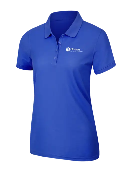 Dark Royal Womens Core Classic Pique Polo w/Dumas Logo
