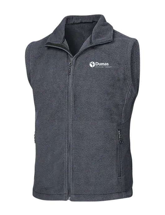 Dark Grey Fleece Vest w/Dumas Logo