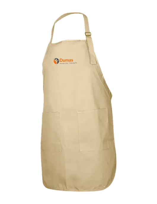 Full-Length Stone Apron With Pockets w/Dumas Logo