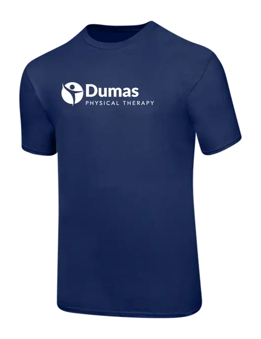 Ring Spun Navy 4.5 oz T-Shirt w/Dumas Logo
