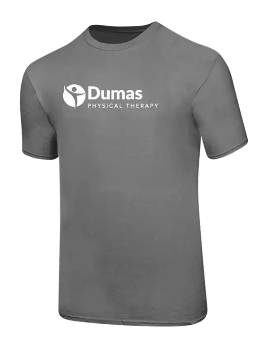 Ring Spun Medium Grey 4.5 oz T-Shirt w/Dumas Logo