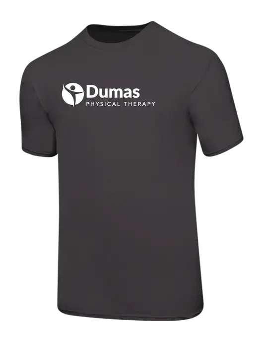 Ring Spun Charcoal 4.5 oz T-Shirt w/Dumas Logo