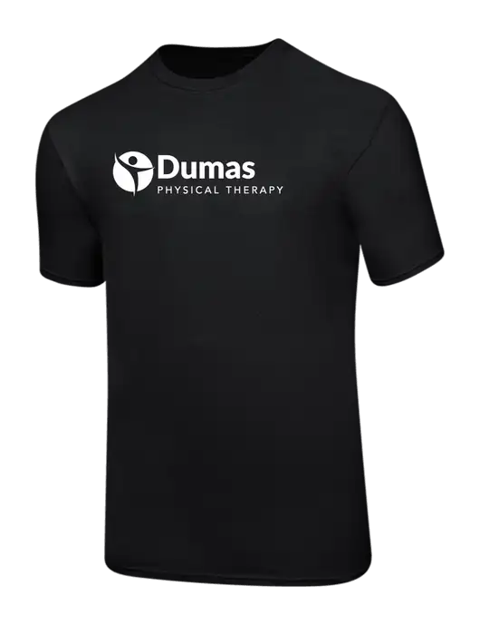 Ring Spun Jet Black 4.5 oz T-Shirt w/Dumas Logo