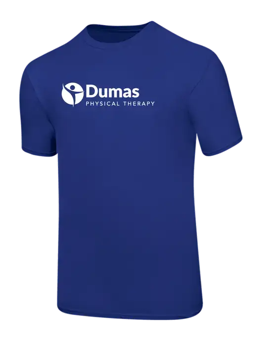 Ring Spun Royal 4.5 oz T-Shirt w/Dumas Logo