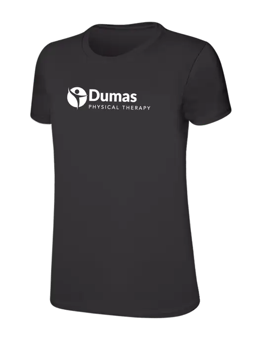 Womens Ring Spun Charcoal 4.5 oz T-Shirt w/Dumas Logo