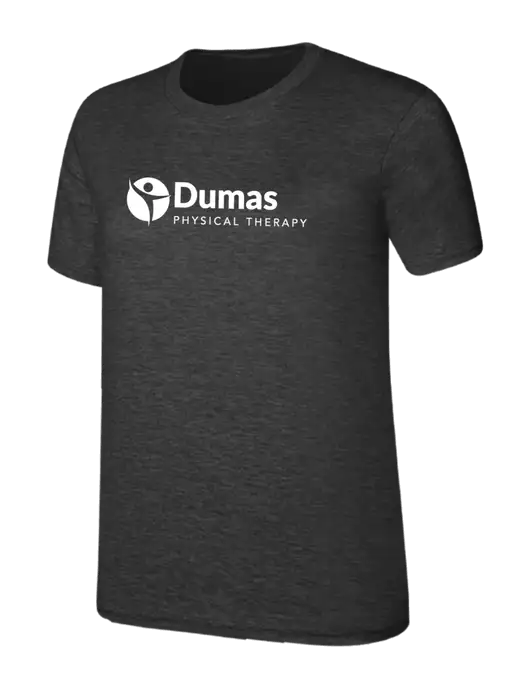 Womens Ring Spun Dark Heather Grey 4.5 oz T-Shirt w/Dumas Logo
