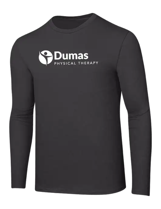 Ring Spun Charcoal 4.5 oz Long Sleeve T-Shirt w/Dumas Logo