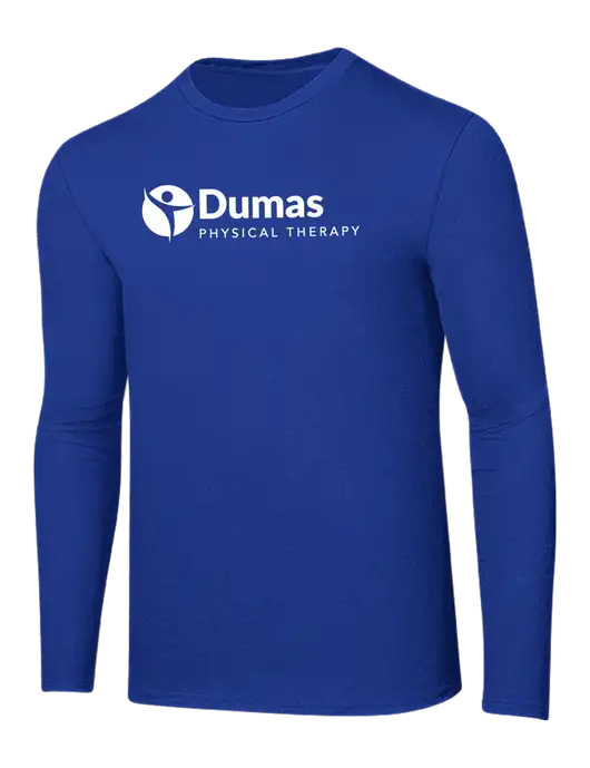 Ring Spun True Royal 4.5 oz Long Sleeve T-Shirt w/Dumas Logo