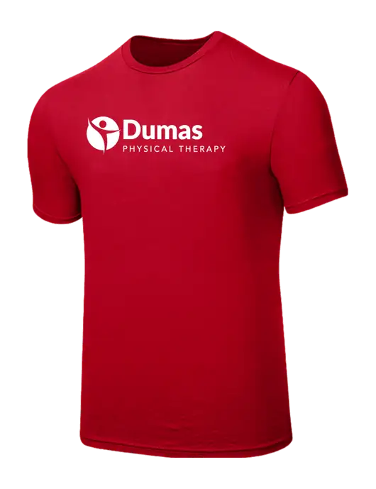 Seriously Soft Red T-Shirt w/Dumas Logo