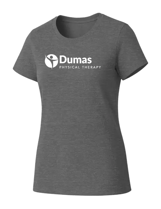 Womens Seriously Soft Grey Frost T-Shirt w/Dumas Logo