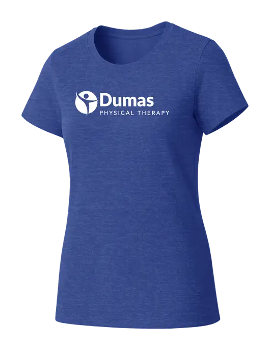 Womens Seriously Soft Royal Frost T-Shirt w/Dumas Logo