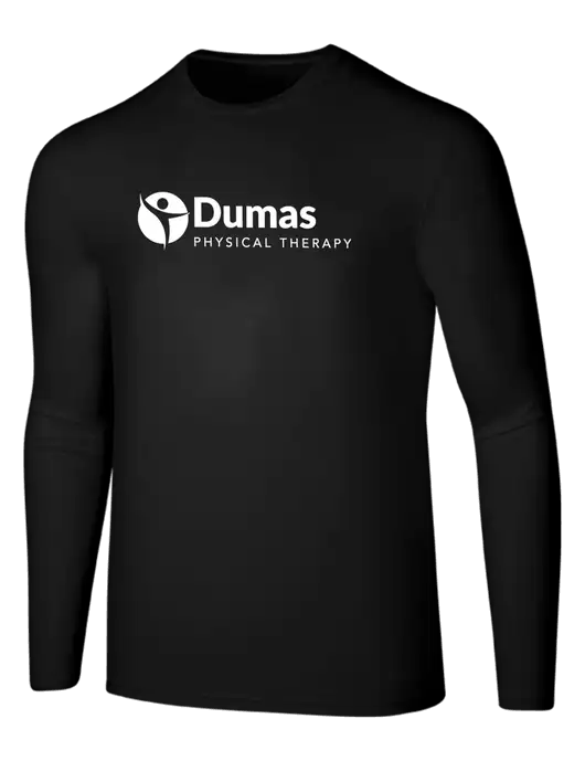 Seriously Soft Black Long Sleeve T-Shirt w/Dumas Logo