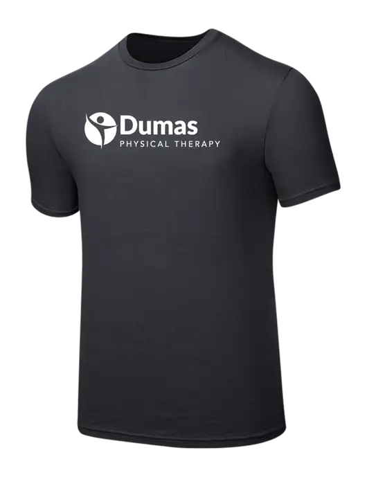 Seriously Soft Charcoal T-Shirt w/Dumas Logo