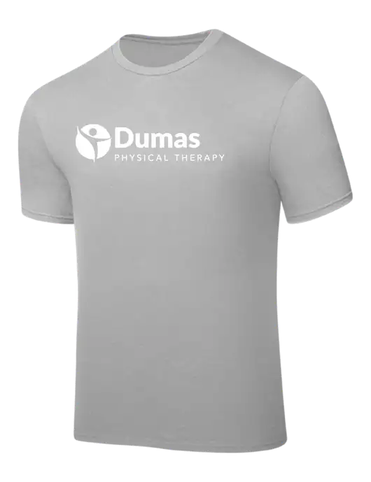 Silver PosiCharge Competitor Tee w/Dumas Logo