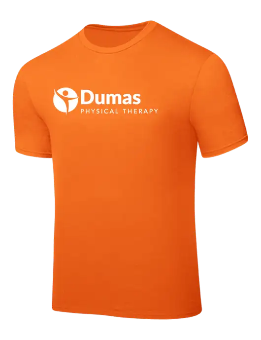 Orange PosiCharge Competitor Tee w/Dumas Logo