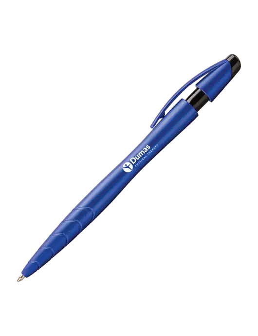 Awali Blue Metallic Pen - Black Ink w/Dumas Logo