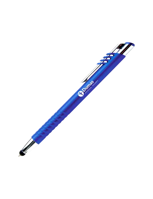 Schirhart Blue Stylus Pen - Blue Ink w/Dumas Logo