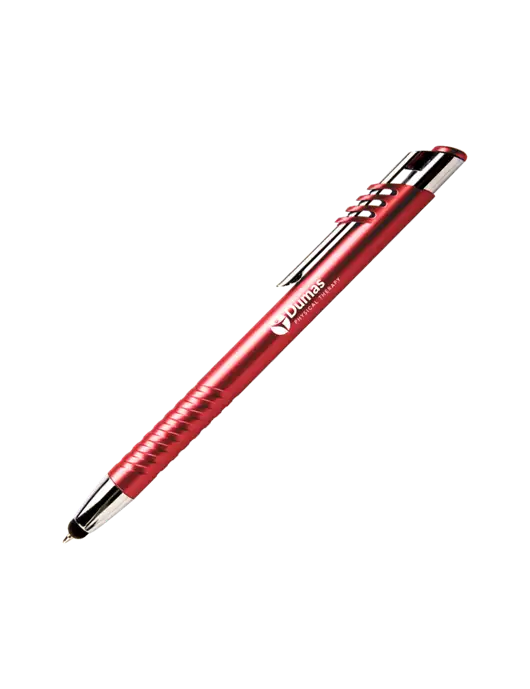 Schirhart Red Stylus Pen - Blue Ink w/Dumas Logo
