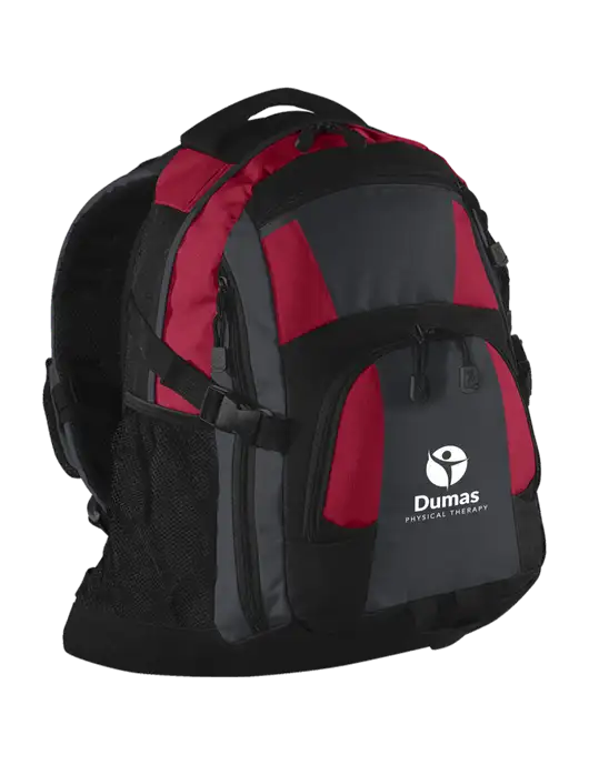 Urban Red/Grey/Black Laptop Backpack w/Dumas Logo