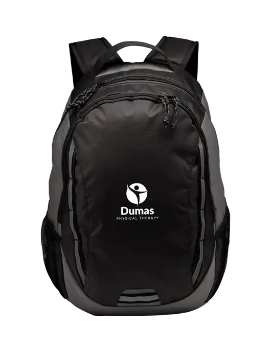 Ridge Charcoal/Dark Charcoal Laptop Backpack w/Dumas Logo