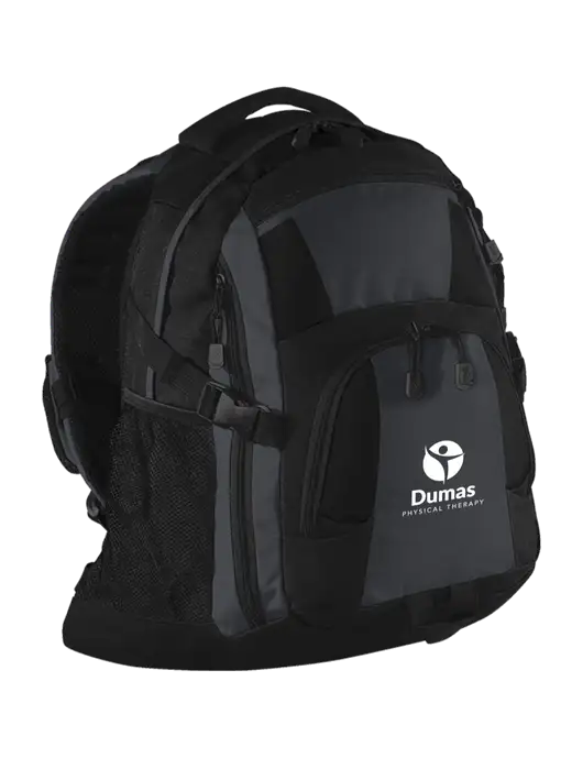 Urban Black/Grey/Black Laptop Backpack w/Dumas Logo