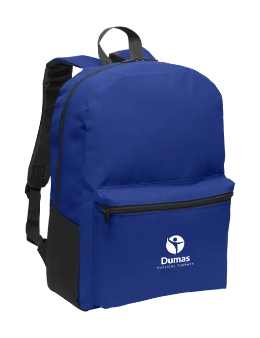 Casual Twilight Blue Lightweight Laptop Backpack w/Dumas Logo