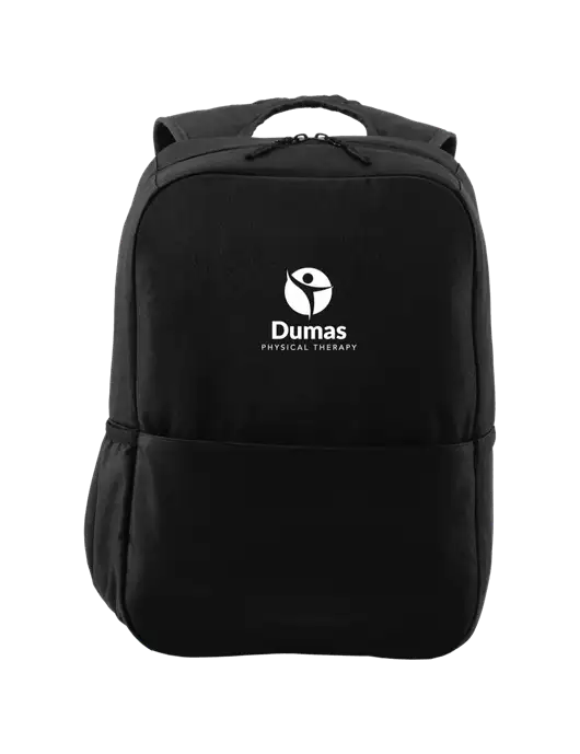 Access Square Laptop Black Backpack w/Dumas Logo