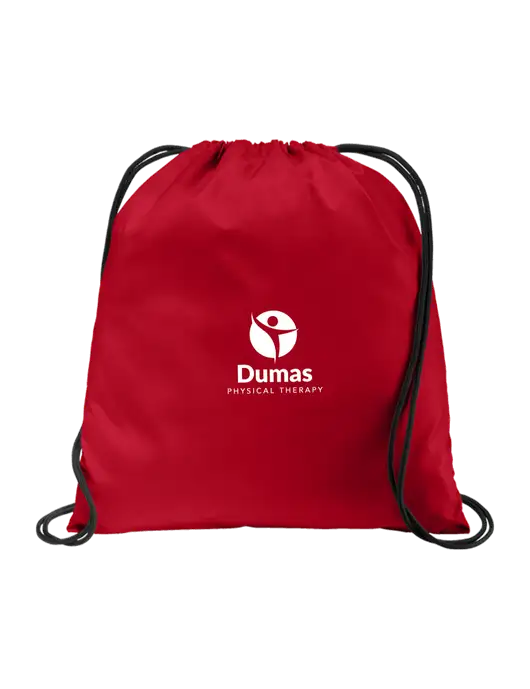 Drawstring True Red Cinch Pack w/Dumas Logo