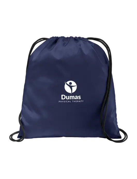 Drawstring  True Navy Cinch Pack w/Dumas Logo