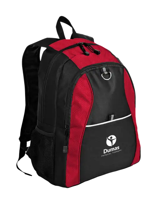 Honeycomb Red/Black Backpack w/Dumas Logo