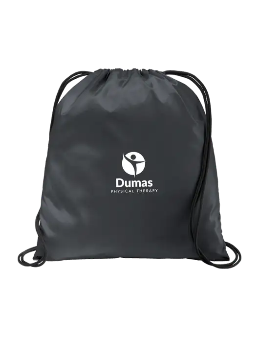 Drawstring  Graphite Grey Cinch Pack w/Dumas Logo