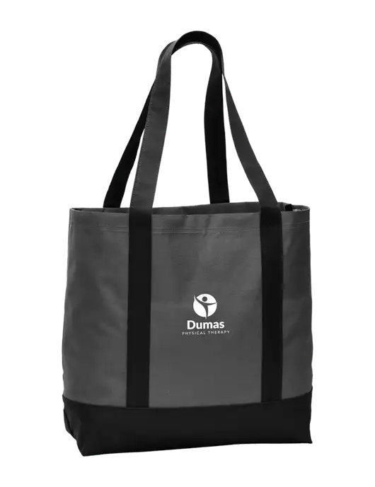 Carryall Charcoal/Black Day Tote Dark w/Dumas Logo